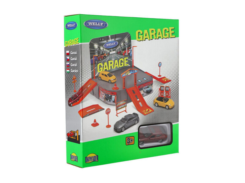 Garáž Welly + auto Welly Porsche 